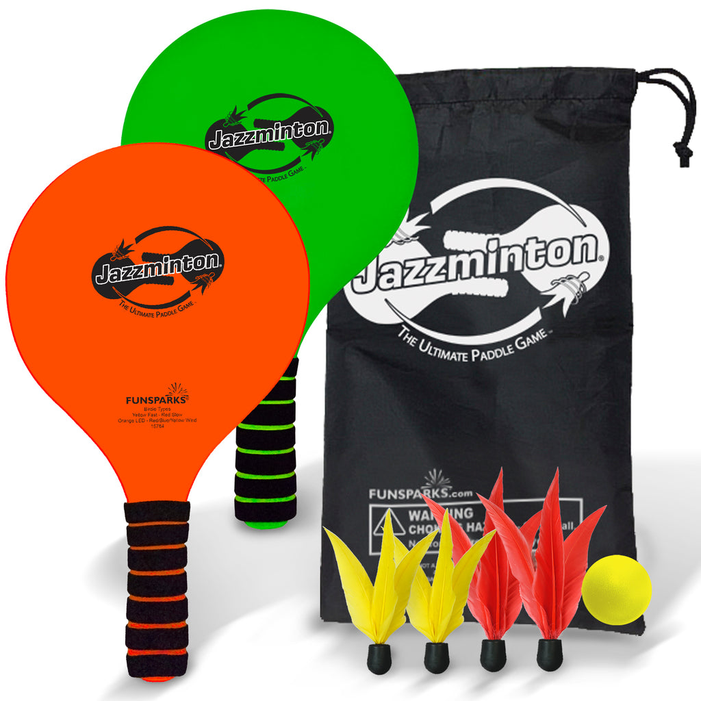 Jazzminton Select Ultimate Paddle Birdie & Ball Set by Funsparks