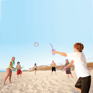 RingStix at the beach is super fun with groups of friends