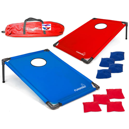 GoSports Foldable PVC Framed Cornhole Boards Game Set with 8 Bean Bags and  Portable Carrying Case CH-04 - The Home Depot