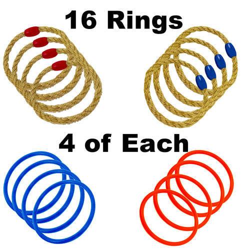 Ring Toss Game Deluxe - Amazing Ring Tossing Game Set by Funsparks